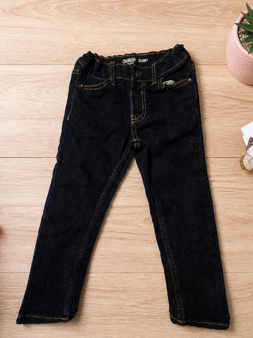 OshKosh B'gosh Black Skinny Jeans with Contrast Stitching